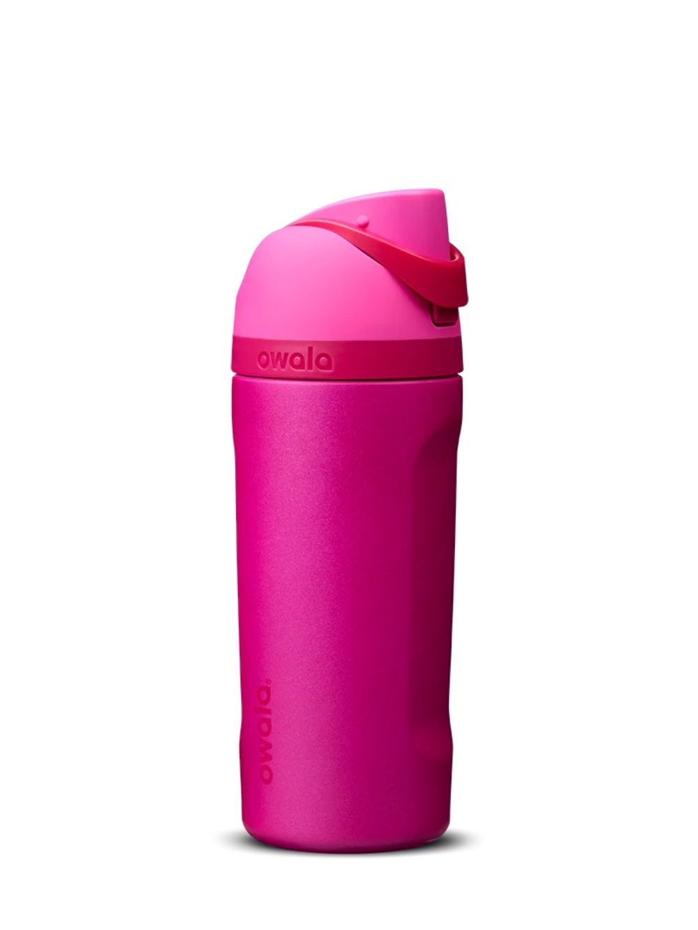 💋 Owala Water Bottle FreeSip 16oz “Read My Lips” Metallic Pink NWT In Hand
